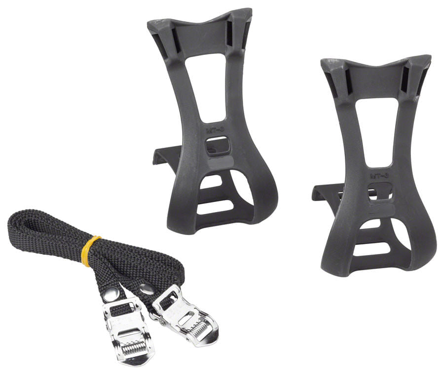 toe clip pedals Dimension FULL CLIP SMALL/MEDIUM TOE CLIP SET | Pedal Cleats