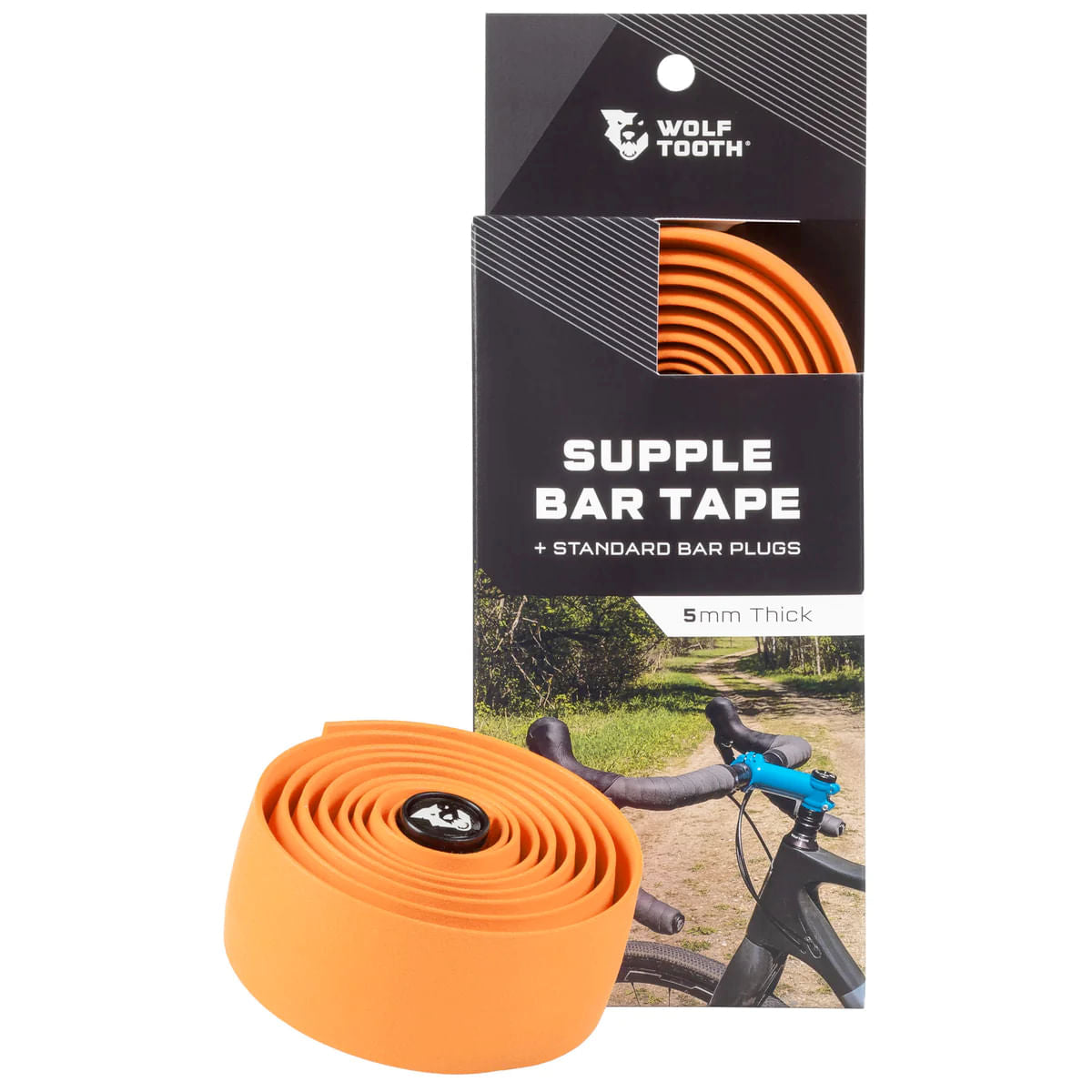 wolf tooth components supple bar tape-color-orange