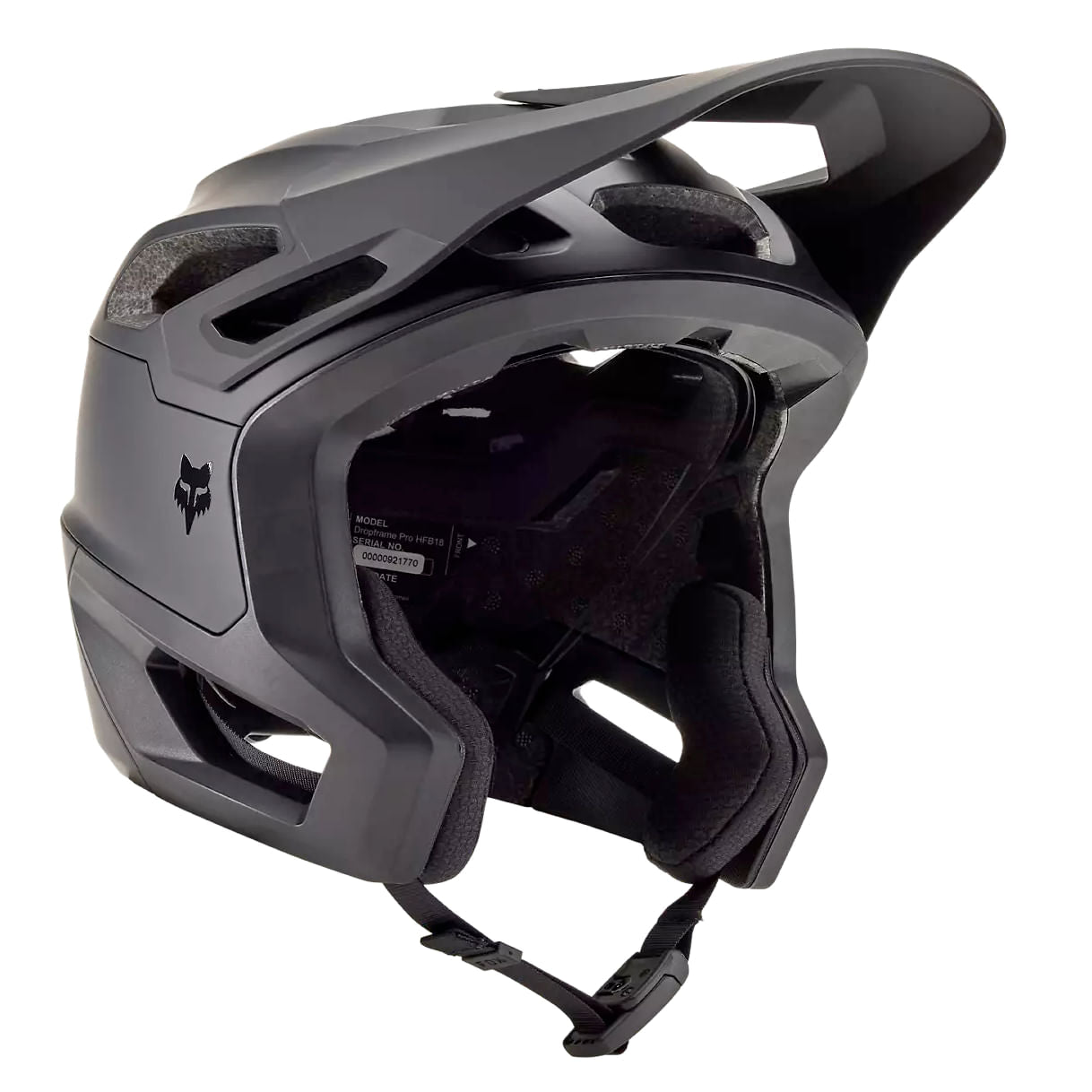 fox dropframe pro helmet 2025-color-matte black