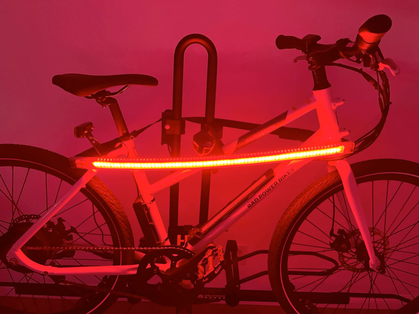 hollywood safety light bar for bike racks