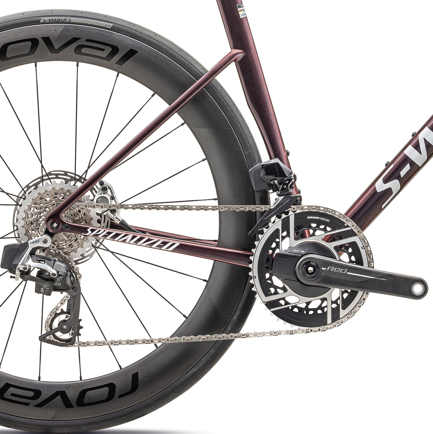 s-works 2025 tarmac sl8 etap road bike-color-gloss salidity red/metallic white silver