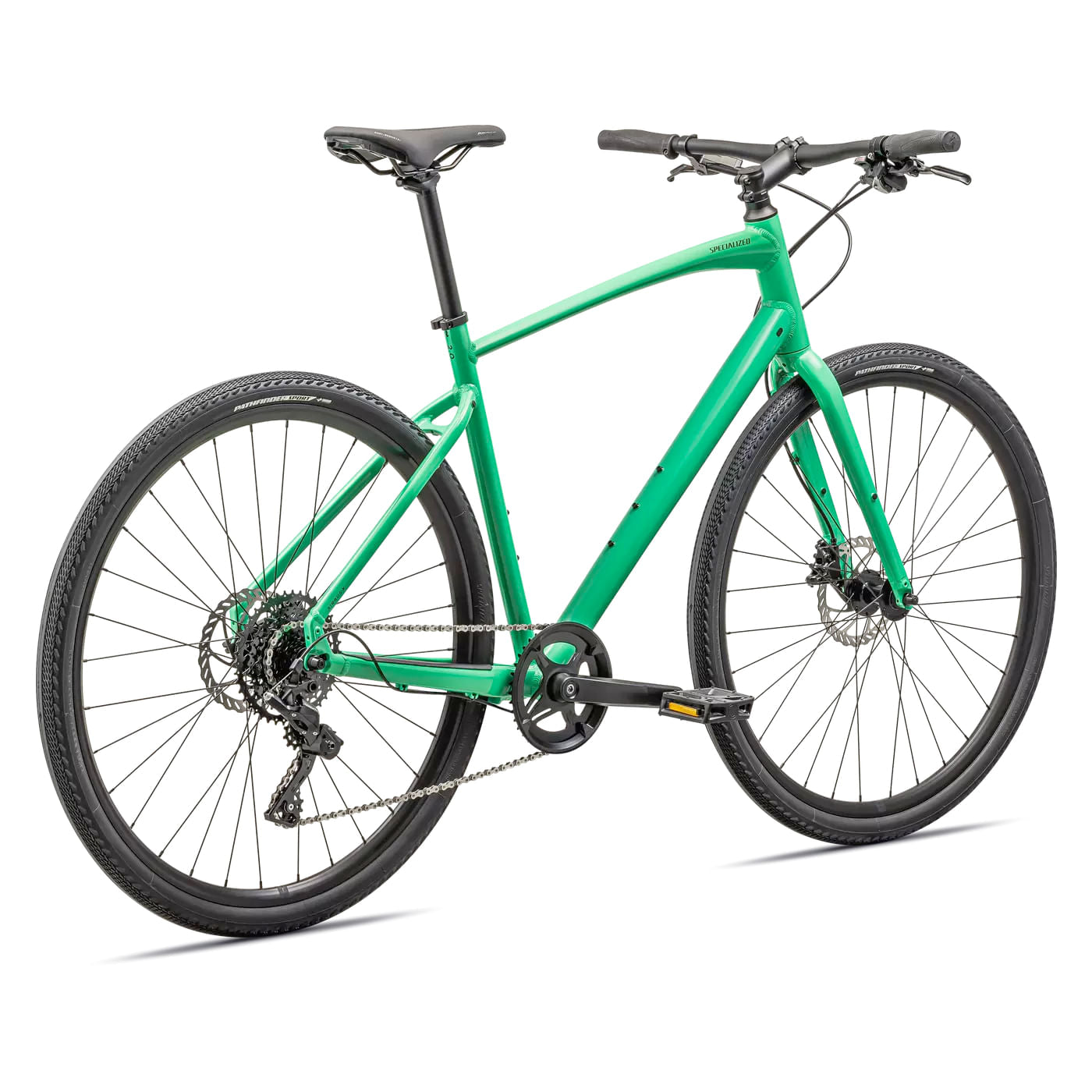 specialized 2024 sirrus x 2.0 flat bar road bike-color-electric green/smoke