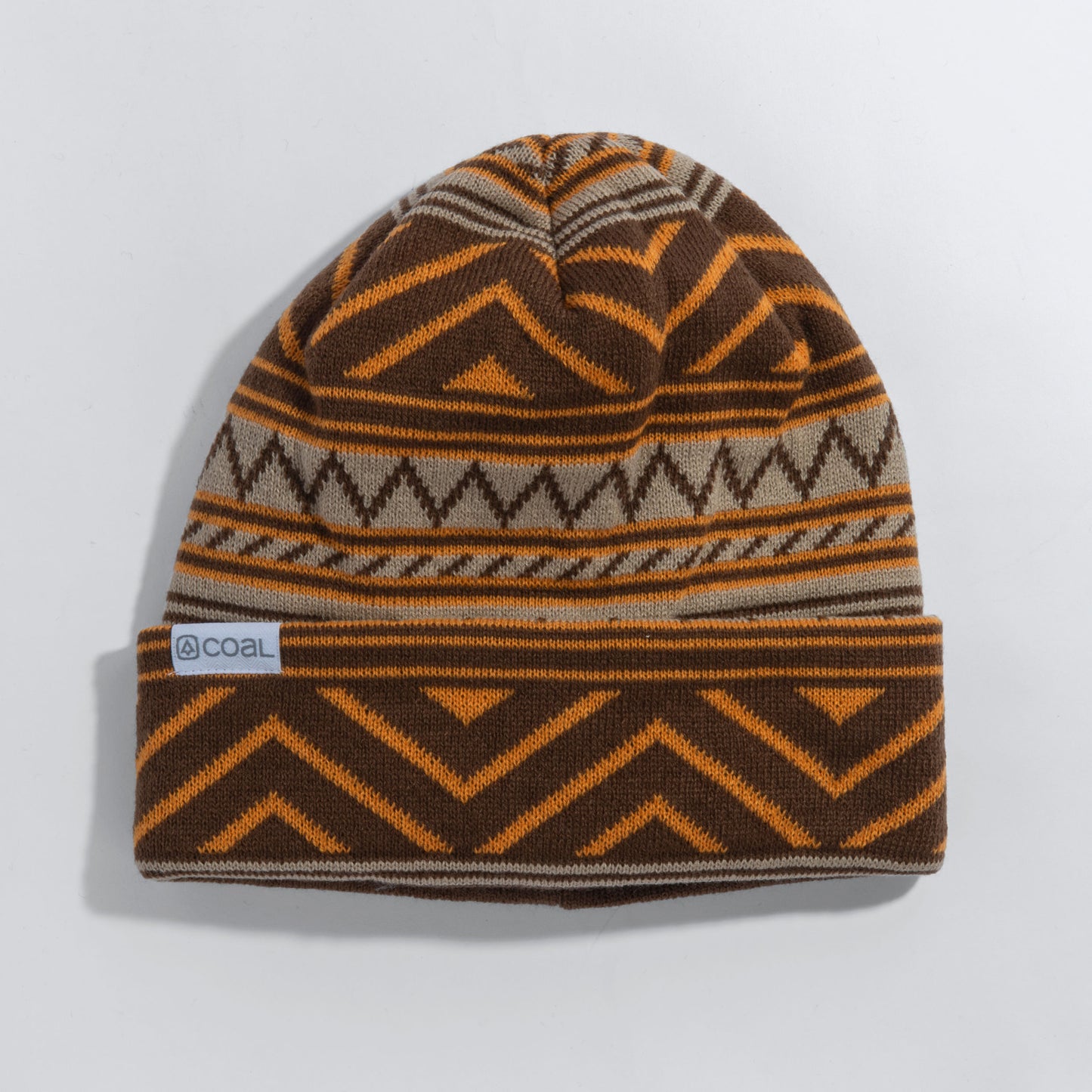 coal the weston knit beanie-color-brown / orange