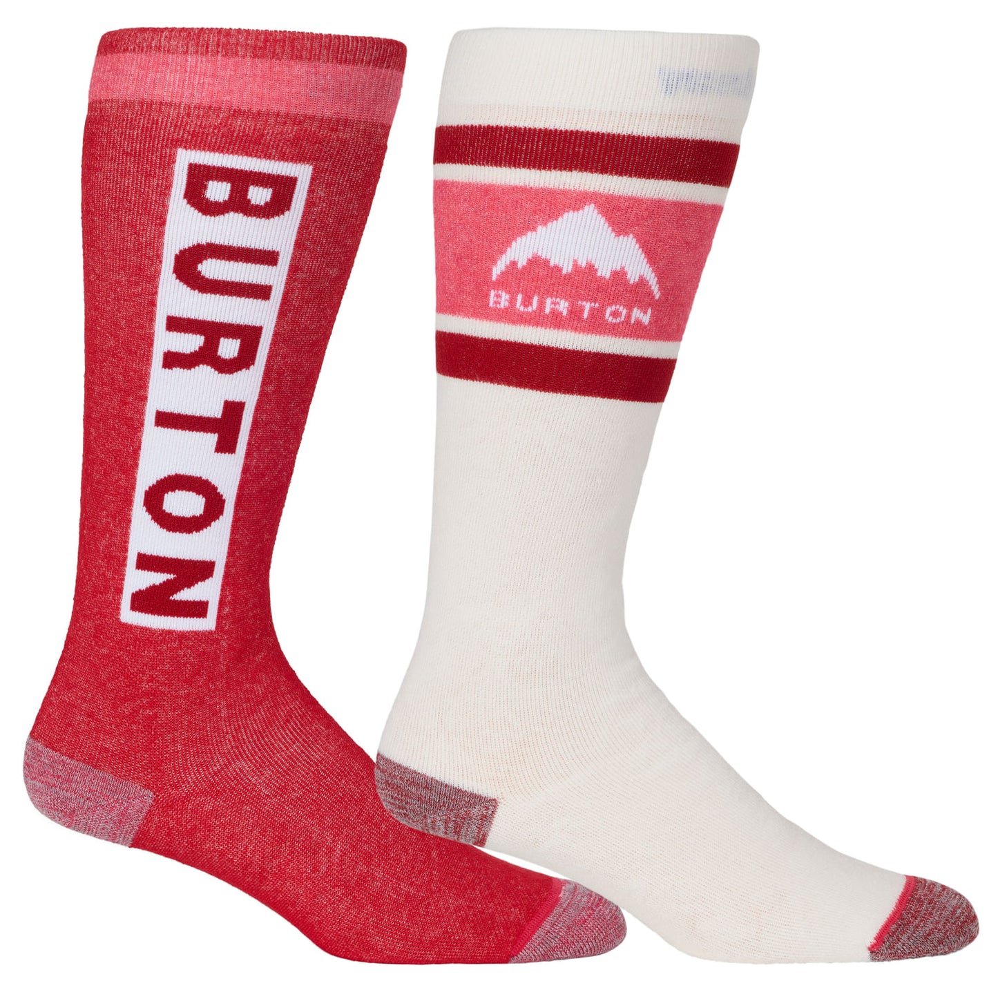 burton women's weekend midweight sock 2 pack-color-deep red