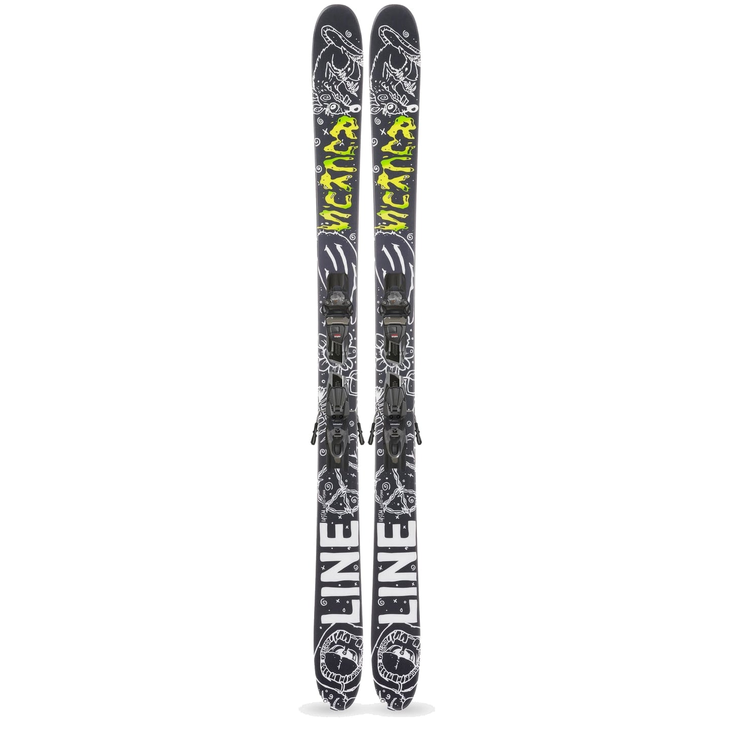 line ruckus kids’s skis with quikclik bindings 2025