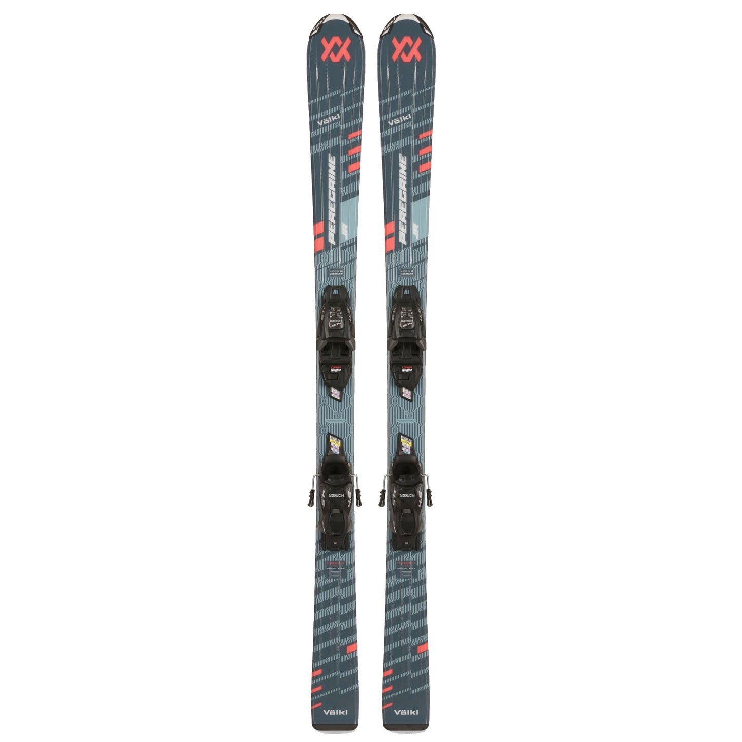 volkl peregrine kids’ skis with v-motion jr. 7.0 bindings 2025
