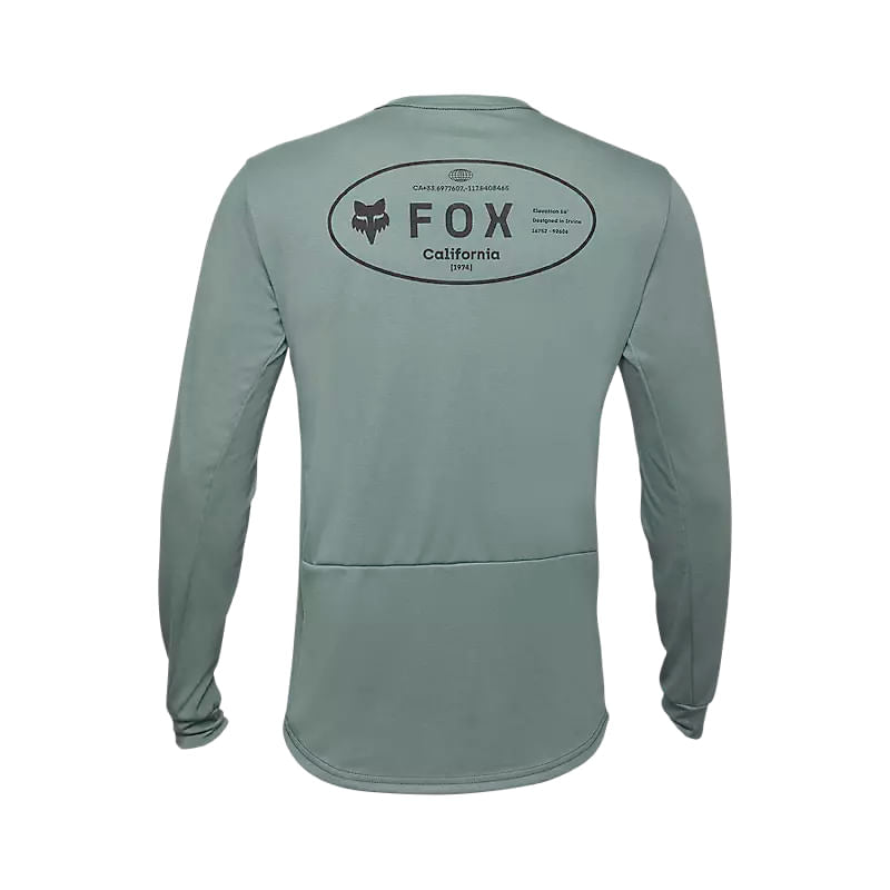 fox ranger drirelease long sleeve men’s jersey-color-hunter green