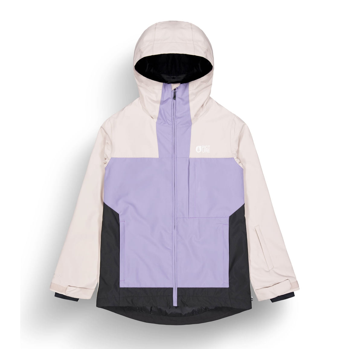 picture organic seakrest women’s jacket-color-shadow green paisley purple black