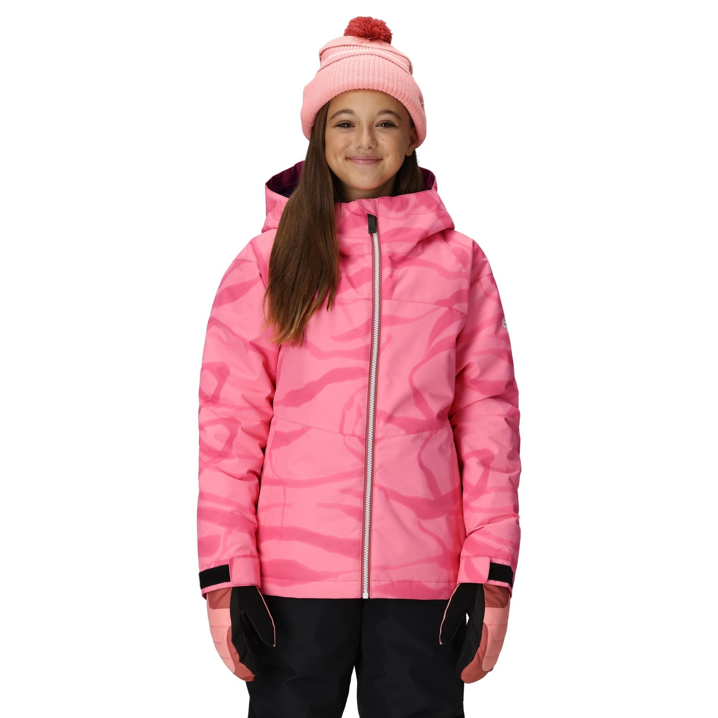 686 athena kids’ jacket-color-geranium pink vapors