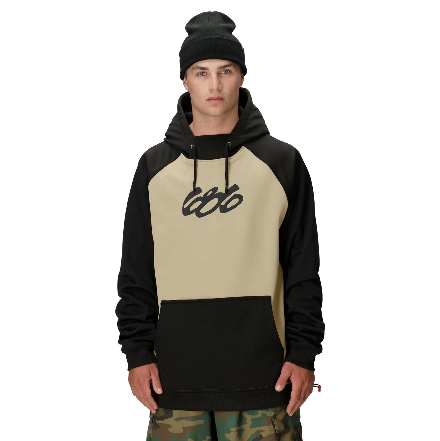 686 bonded fleece pullover hoodie-color-sage colorblock