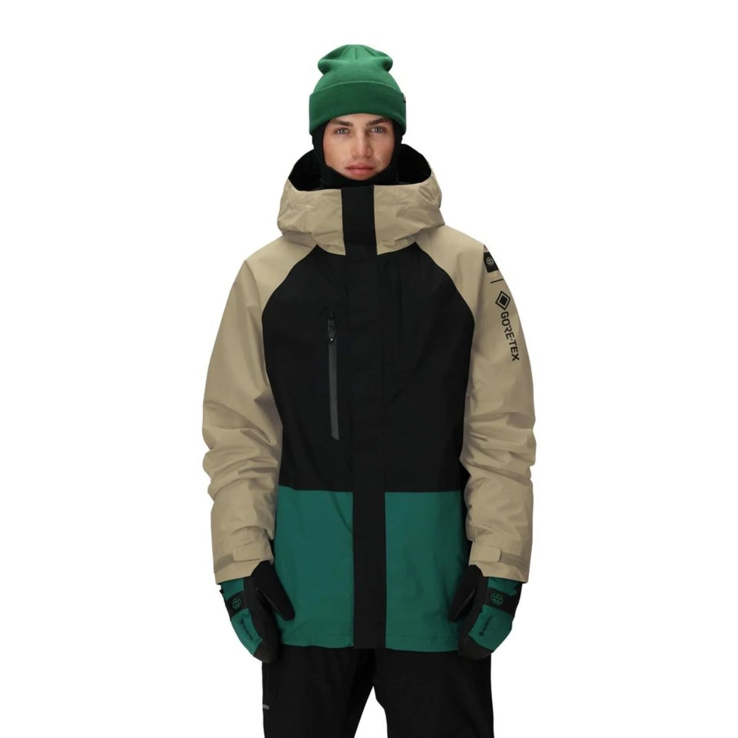 686 gore-tex core men’s shell jacket-color-sage colorblock