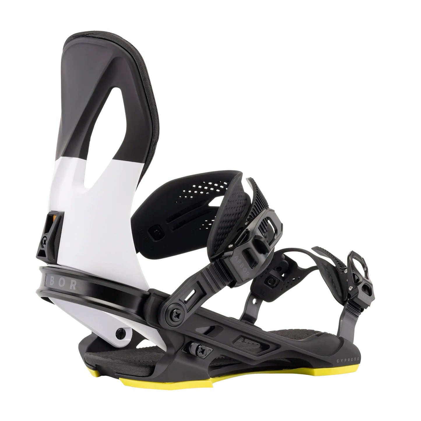 arbor cypress snowboard bindings 2026-color-black/white