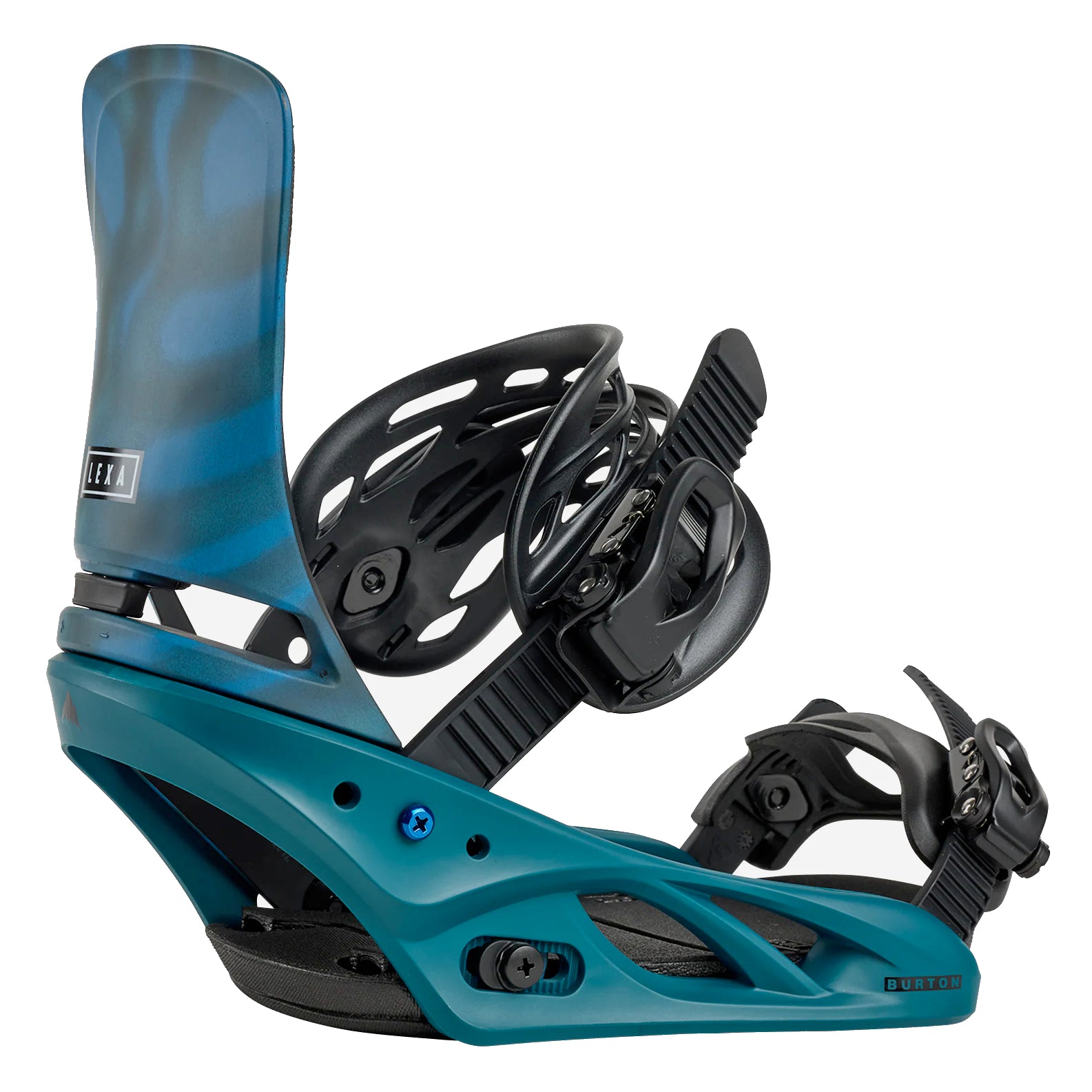 Women's Burton Lexa Re:Flex Snowboard Bindings, Evergreen Shatter / L