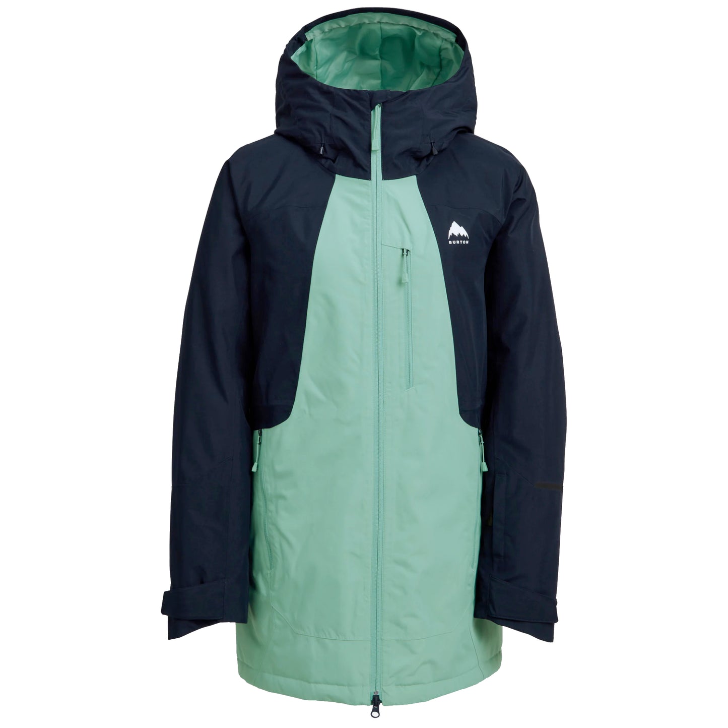 burton reserve 2l insulated women’s jacket-color-true black/soft sage