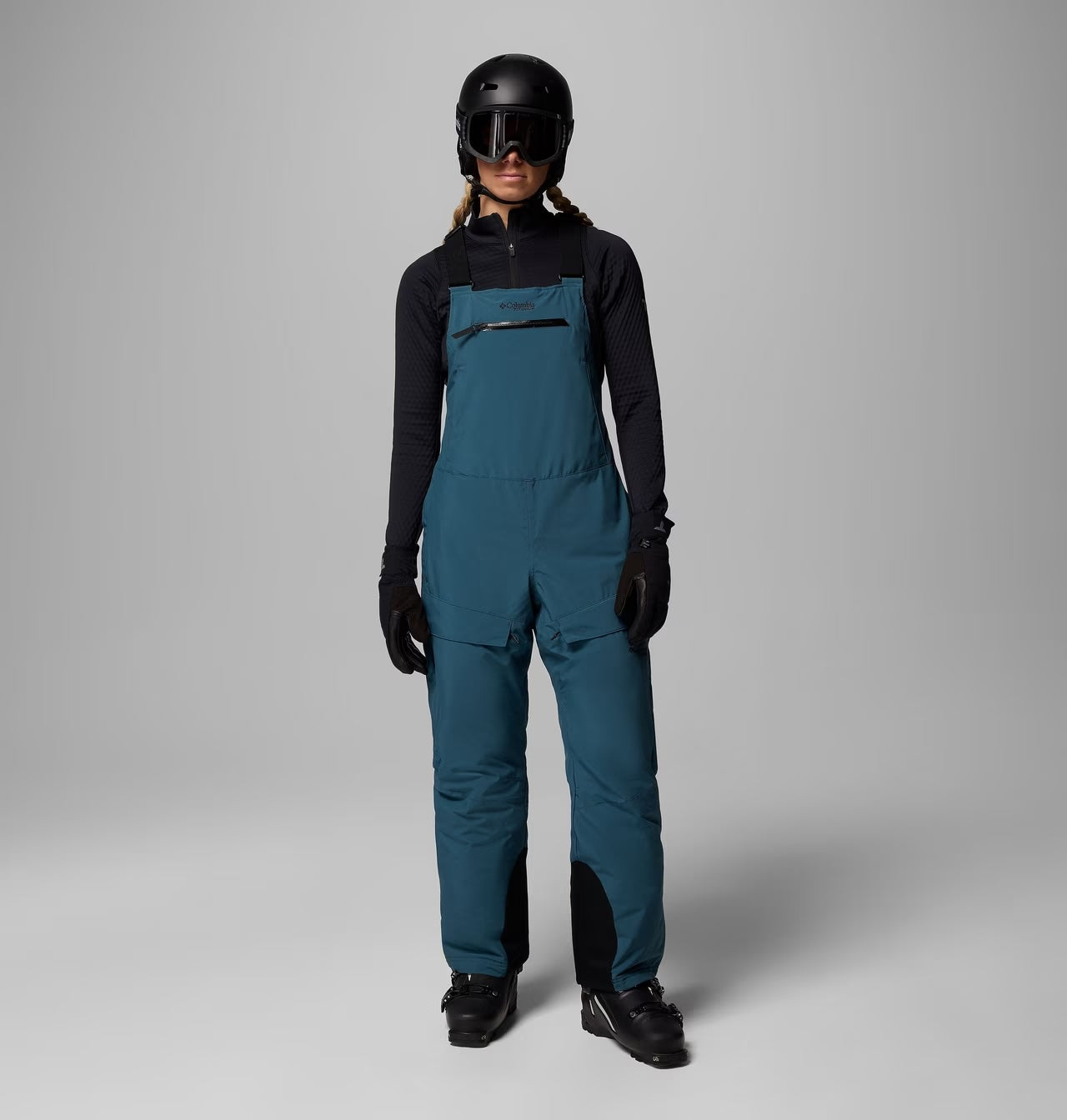 columbia highland summit ii insulated women’s bib pants-color-blu