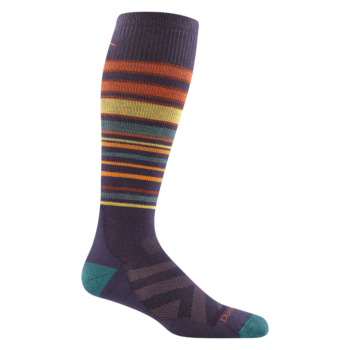darn tough snowpack over-the-calf midweight men’s socks-color-blackberry