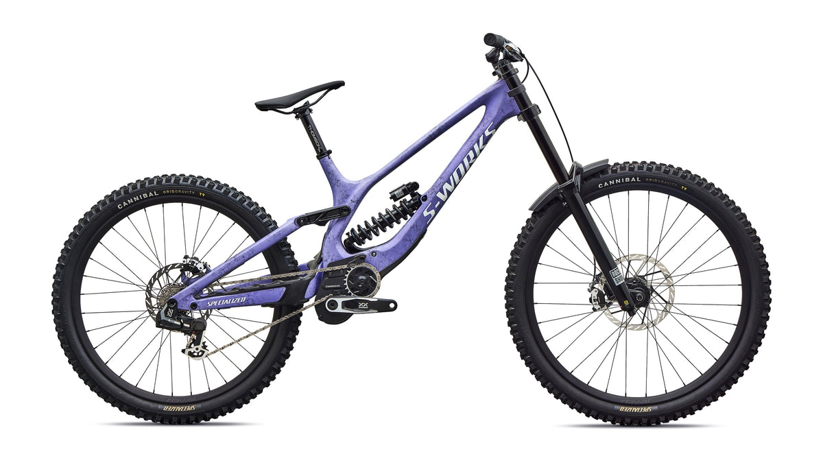 S-Works Demo 11 Full Suspension Mountain Bike S5 Satin/Powder Indigo Tint/Black Tint Carbon/White