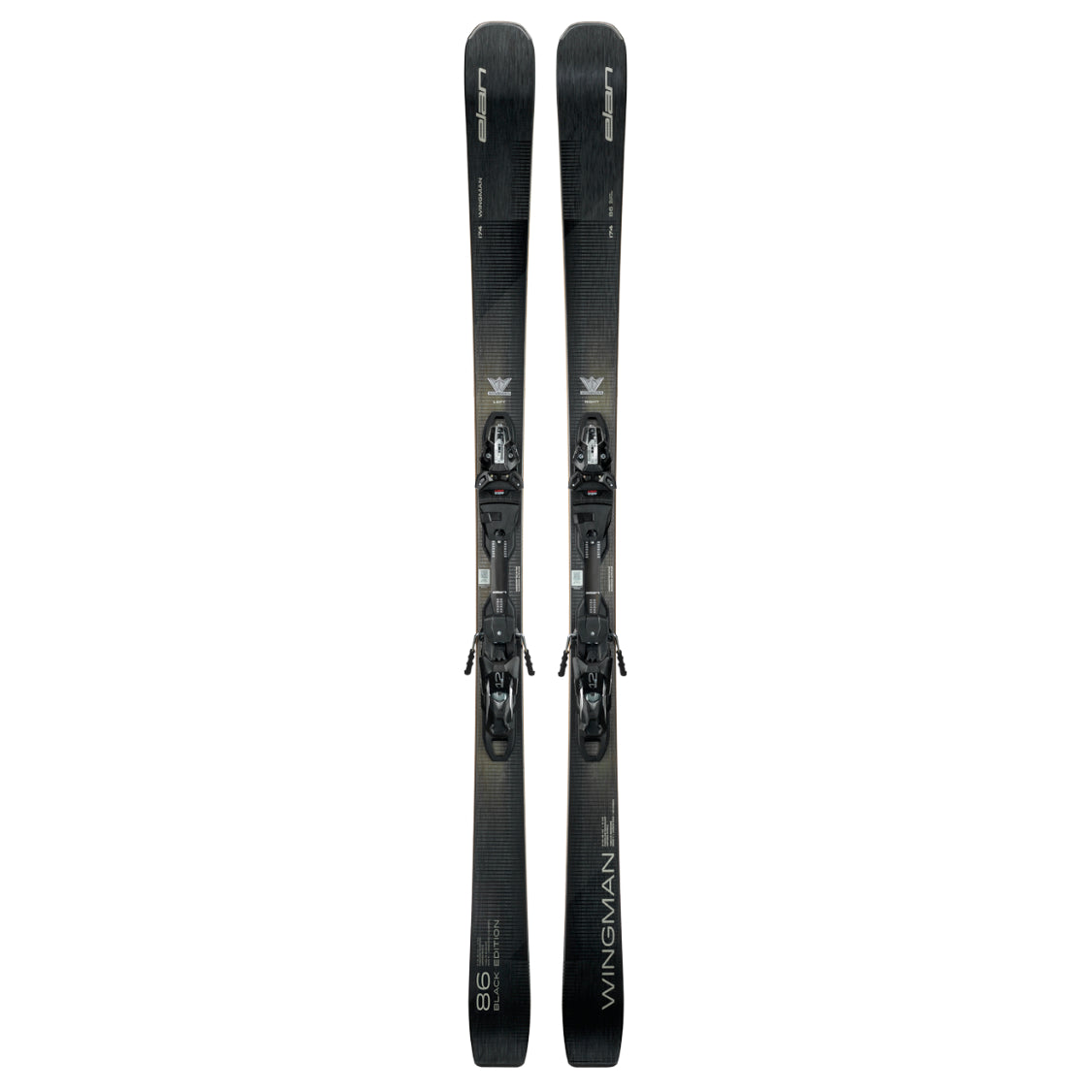 elan wingman 86 black edition men’s skis with emx12.0 bindings 2026