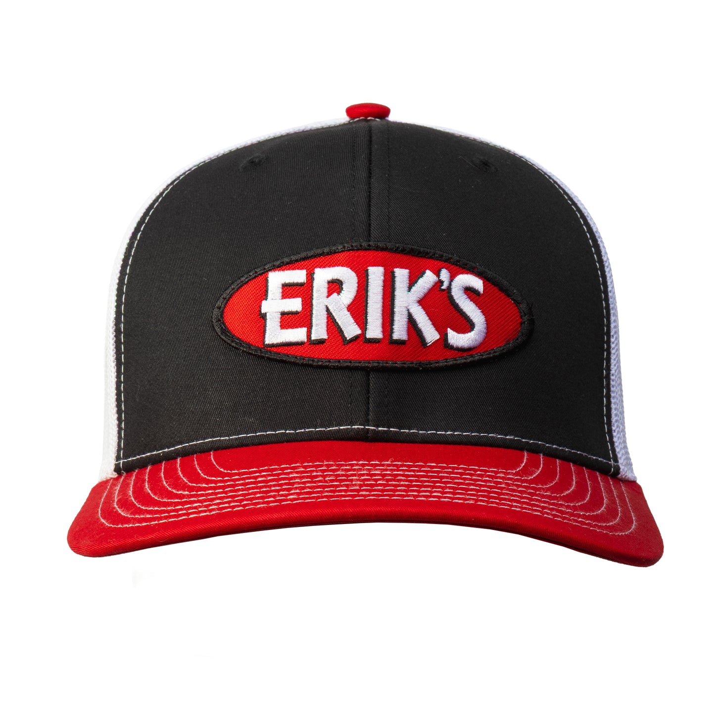 eriks oval logo trucker hat