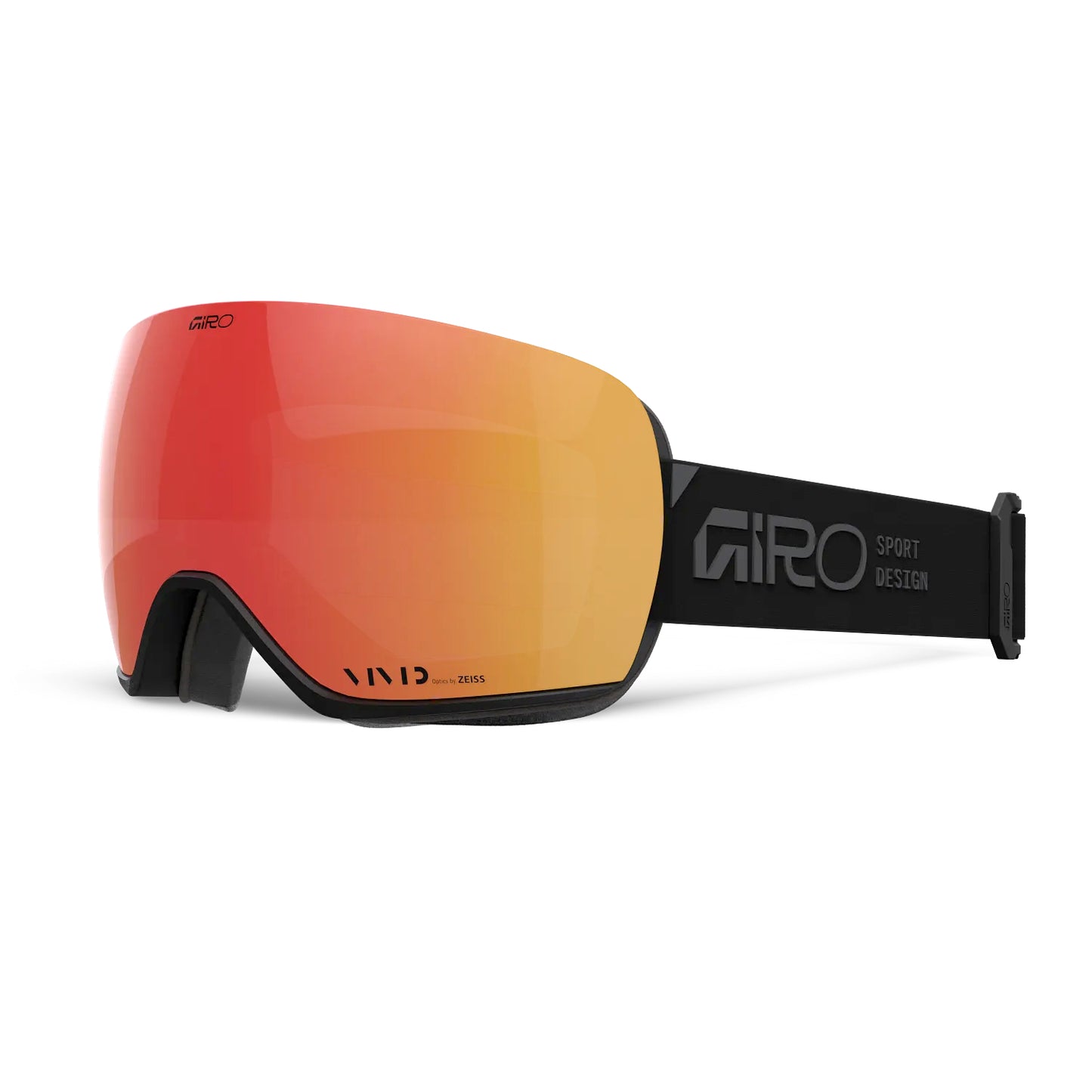 Giro Article II Goggles with Bonus Lens All Black Stacked/ Vivid Ember / Vivid Infrared