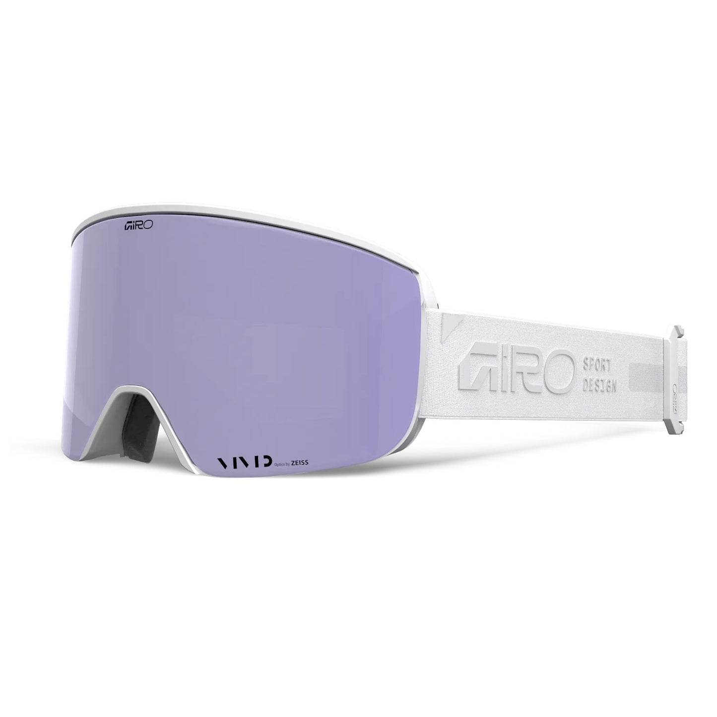 Giro Ella Womens Goggle with Bonus Lens All White Rails Haze Vivid Haze / Vivid Infrared 7171919