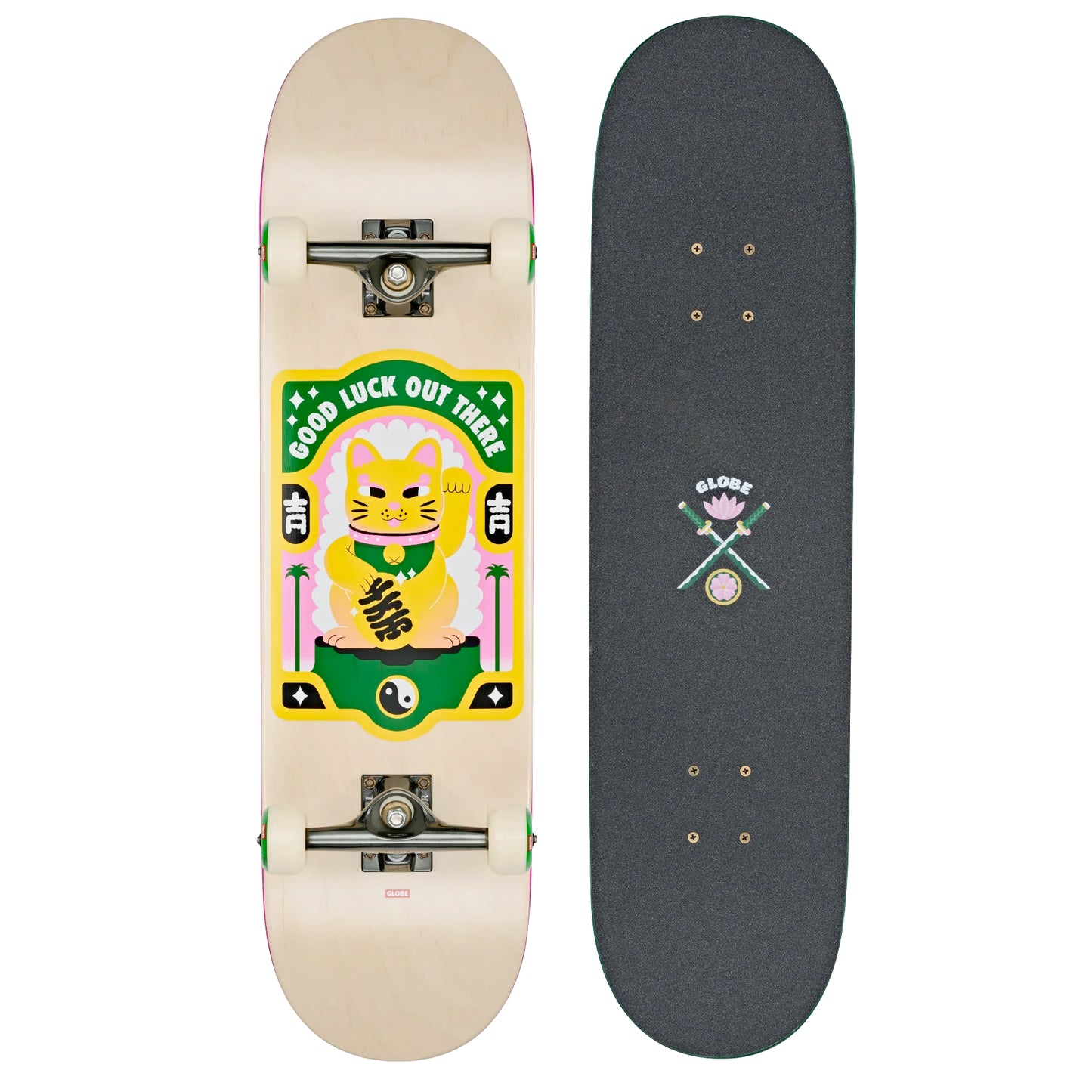 globe g2 maneki complete skateboard