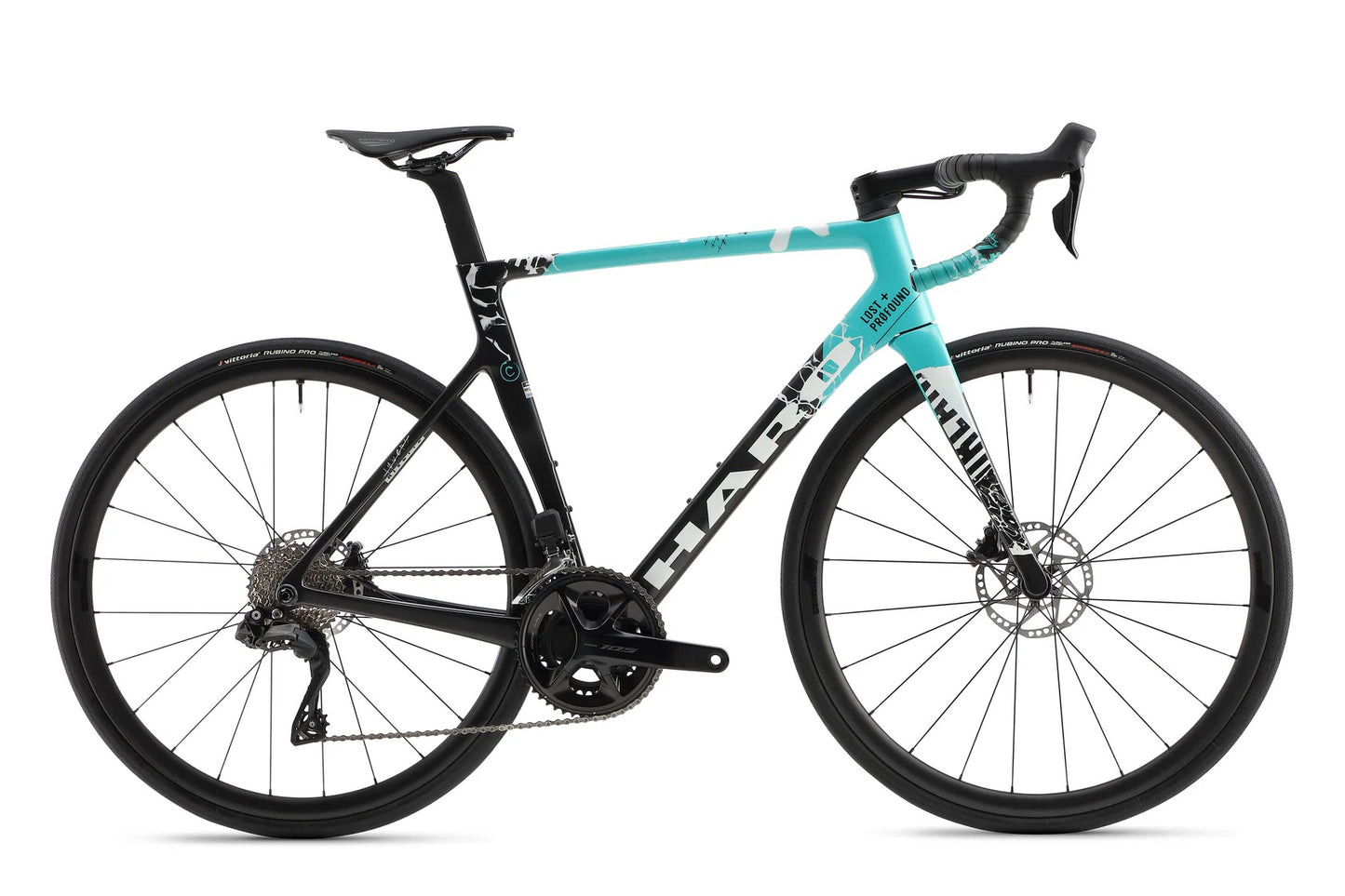 Haro Rivette Carbon 2 Road Bike 61Cm Matte Black / Teal
