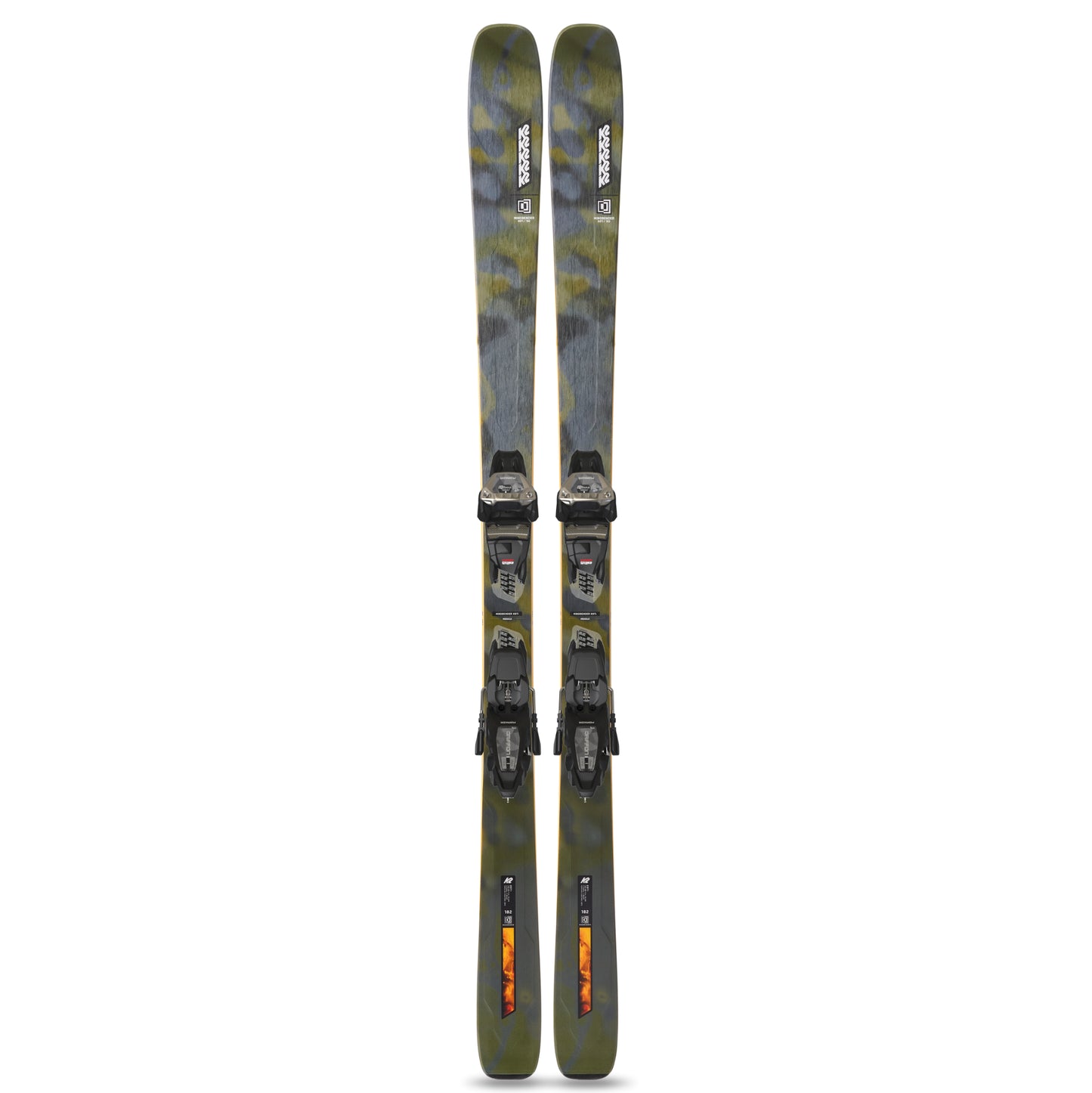 k2 mindbender 89 ti men’s skis with quikclik bindings