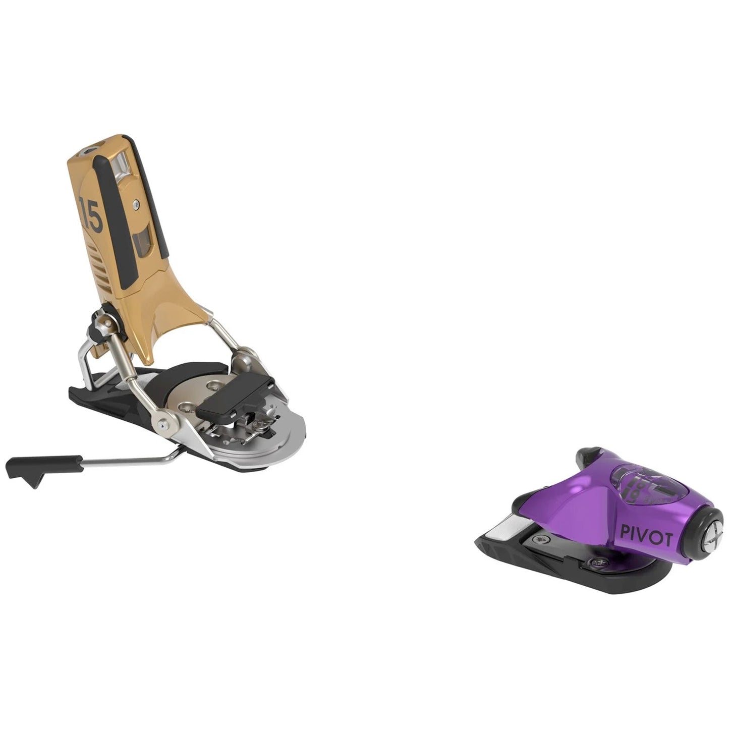 Look Pivot 2.0 15 GW Ski Bindings B95 Purple Gold
