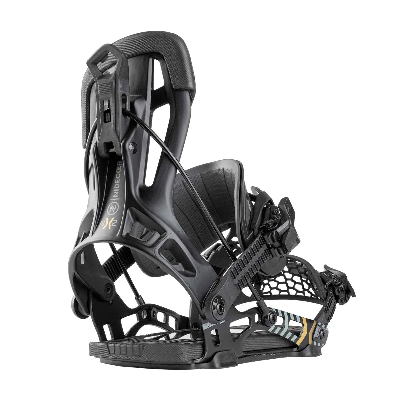 nidecker flow nx2 hybrid snowboard bindings 2026-color-black