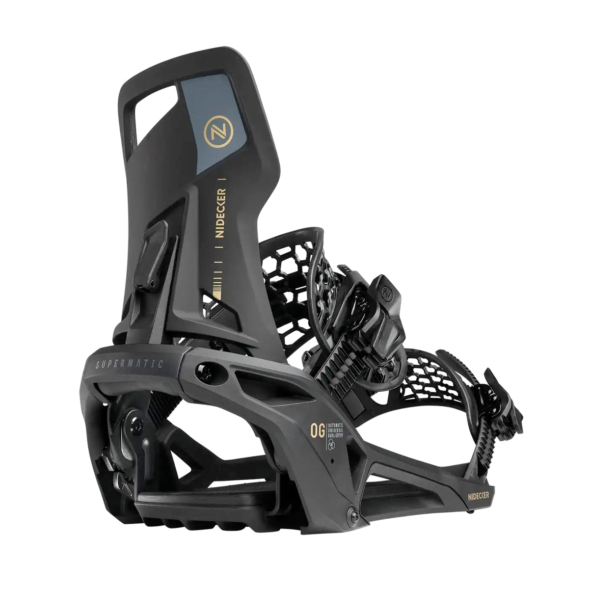 Nidecker OG Supermatic Snowboard Bindings M Black