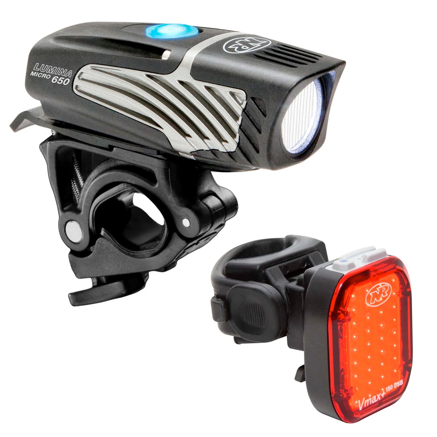 niterider lumina micro 650 and vmax+ 150 combo light set