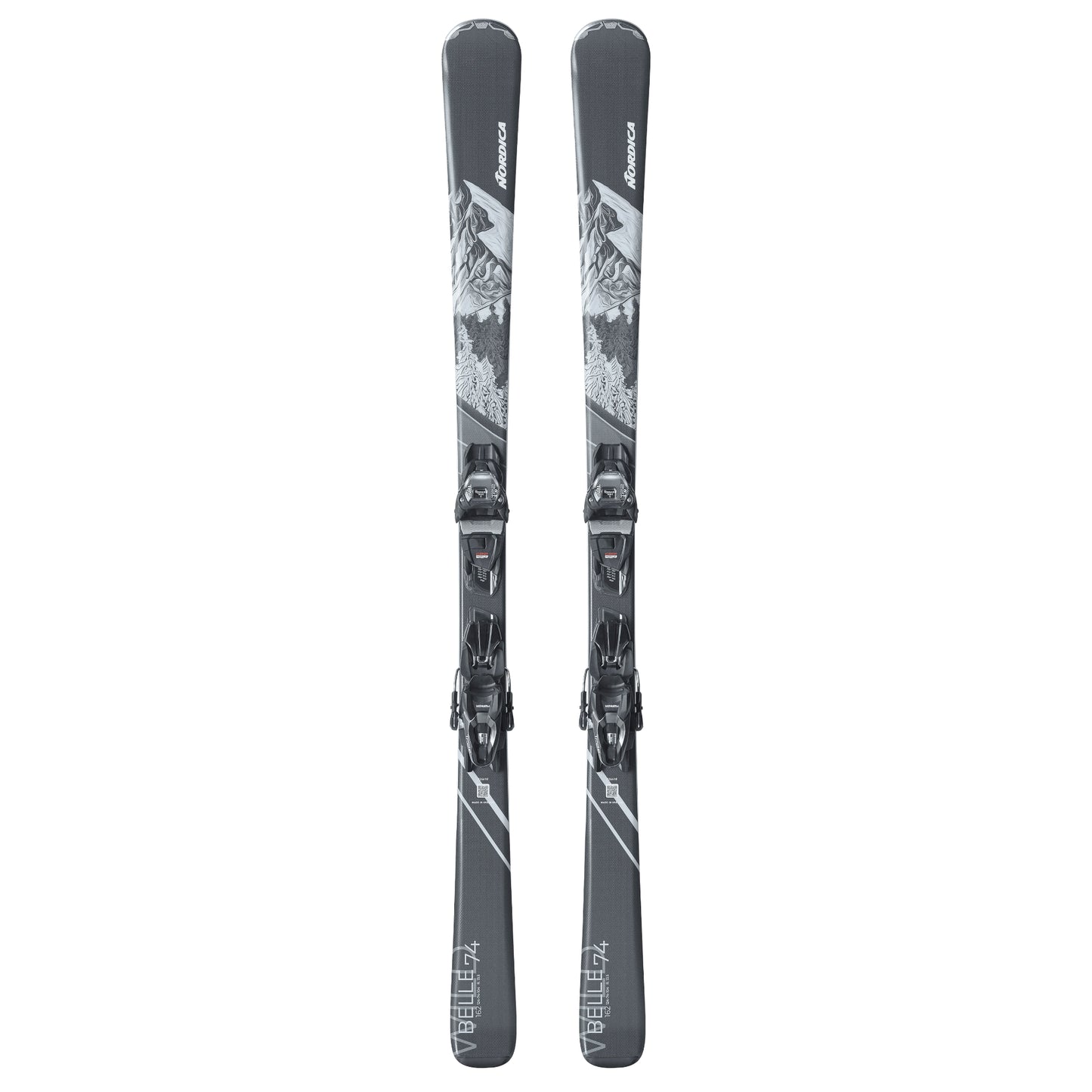 nordica wild belle 74 women’s skis with tp2 compact 10 fdt