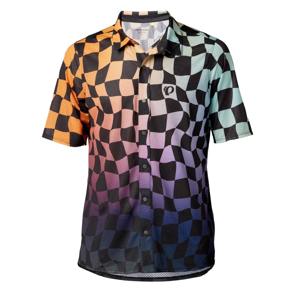 Pearl Izumi Canyon Tech Snap Men’s Jersey 2Xl Melon Checkerboard