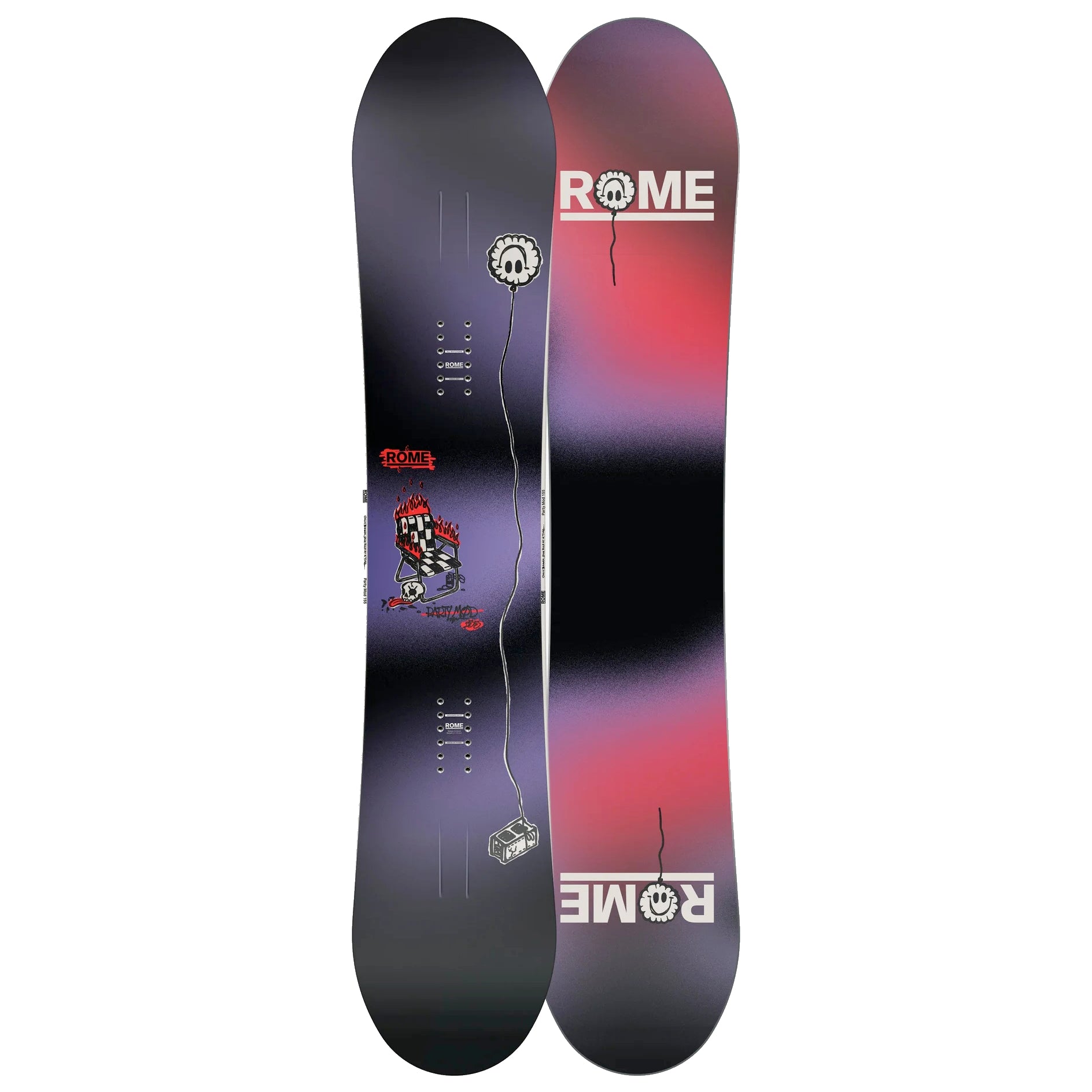 2017 rome mod rocker snowboard Rome Party Mod Snowboard 2026 155