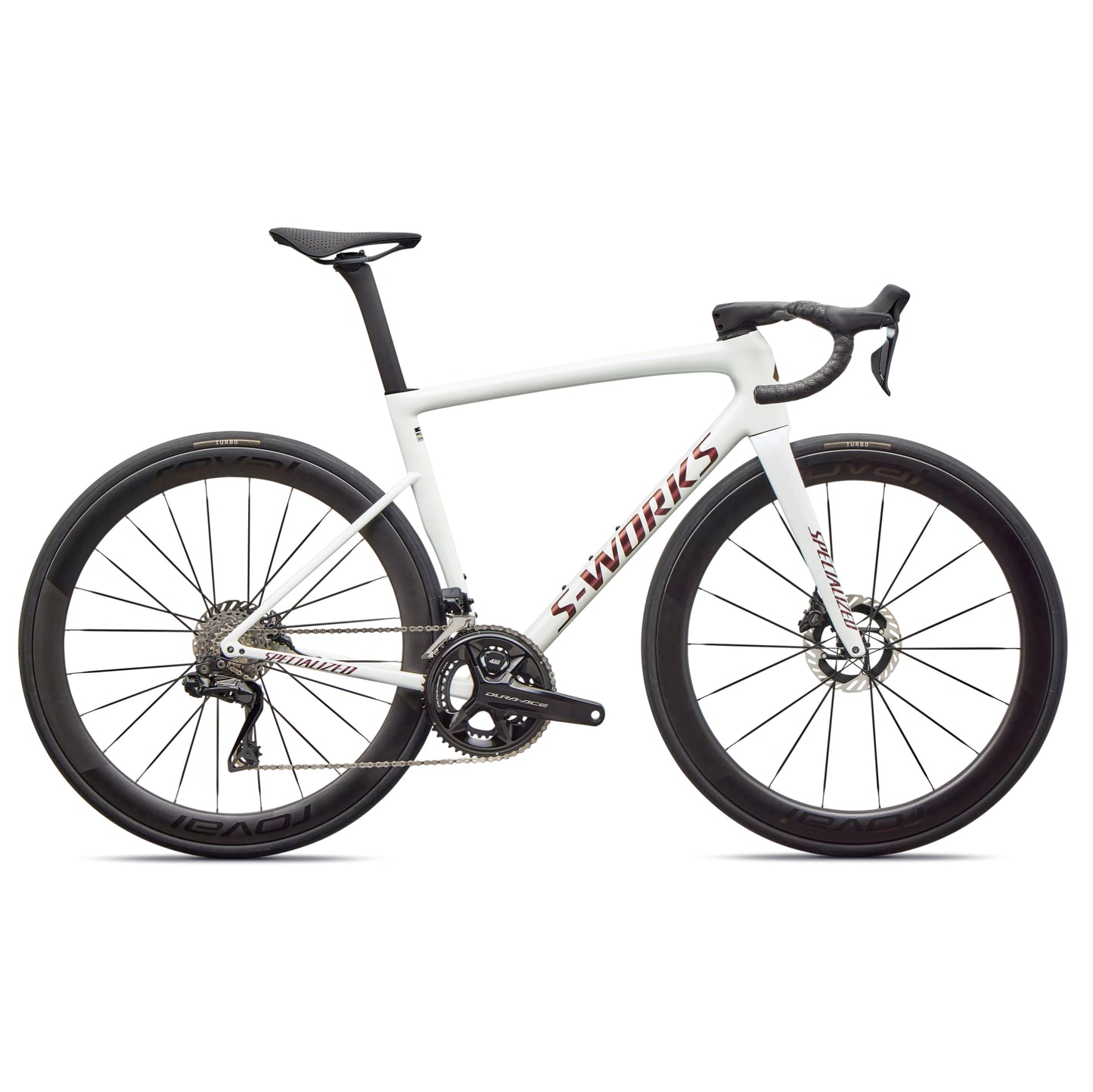 S-Works Tarmac SL8 Di2 Road Bike 61Cm Metwhtsil/Cmlnredgld/Blk