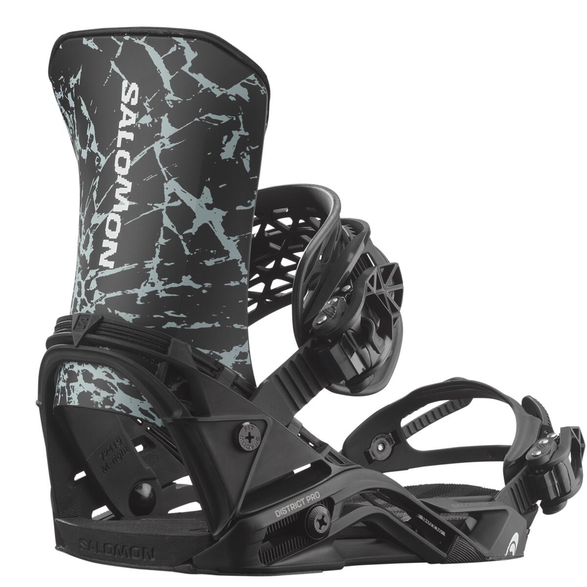 salomon district pro snowboard bindings-color-team