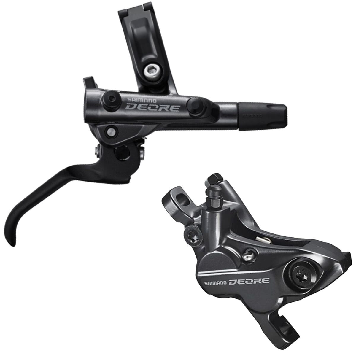 shimano shimano deore m6120 4-piston hydraulic disc brake set-size-all