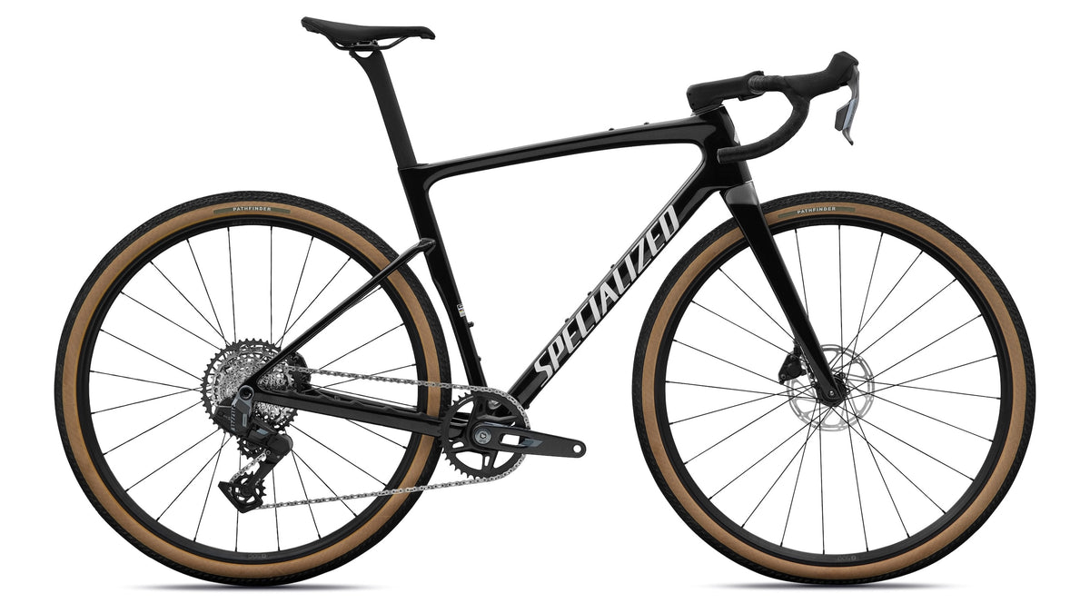 Specialized Crux 5 Comp AXS Gravel Road Bike 61Cm Obsidian Metallic/Dune White