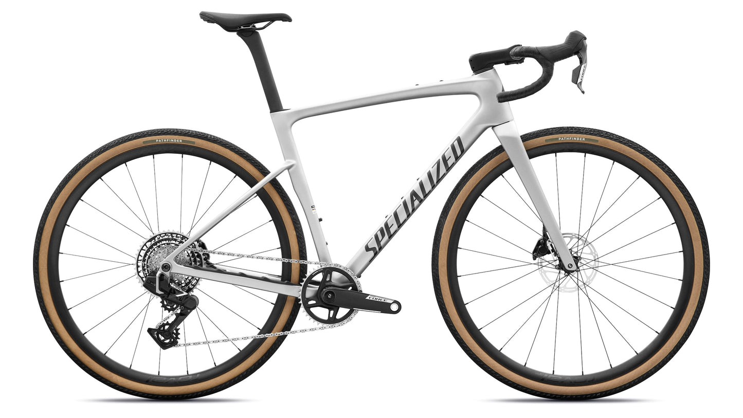 specialized crux 5 expert axs gravel road bike-color-shadow silver/obsidian metallic