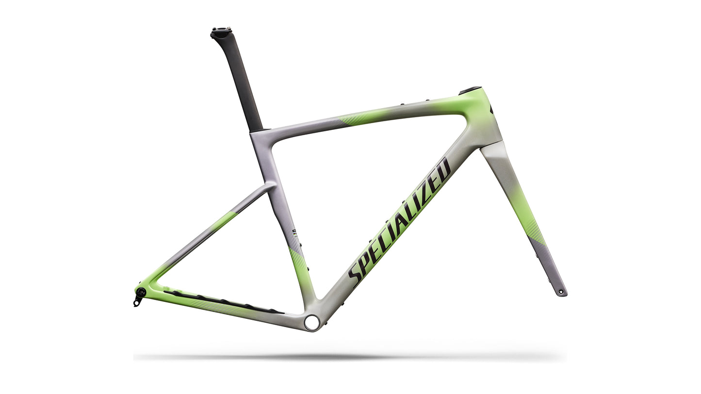 Specialized Crux 5 FACT 10r Carbon Frameset 61Cm Dolomite Metallic/Powder Lime/Nebula Metallic