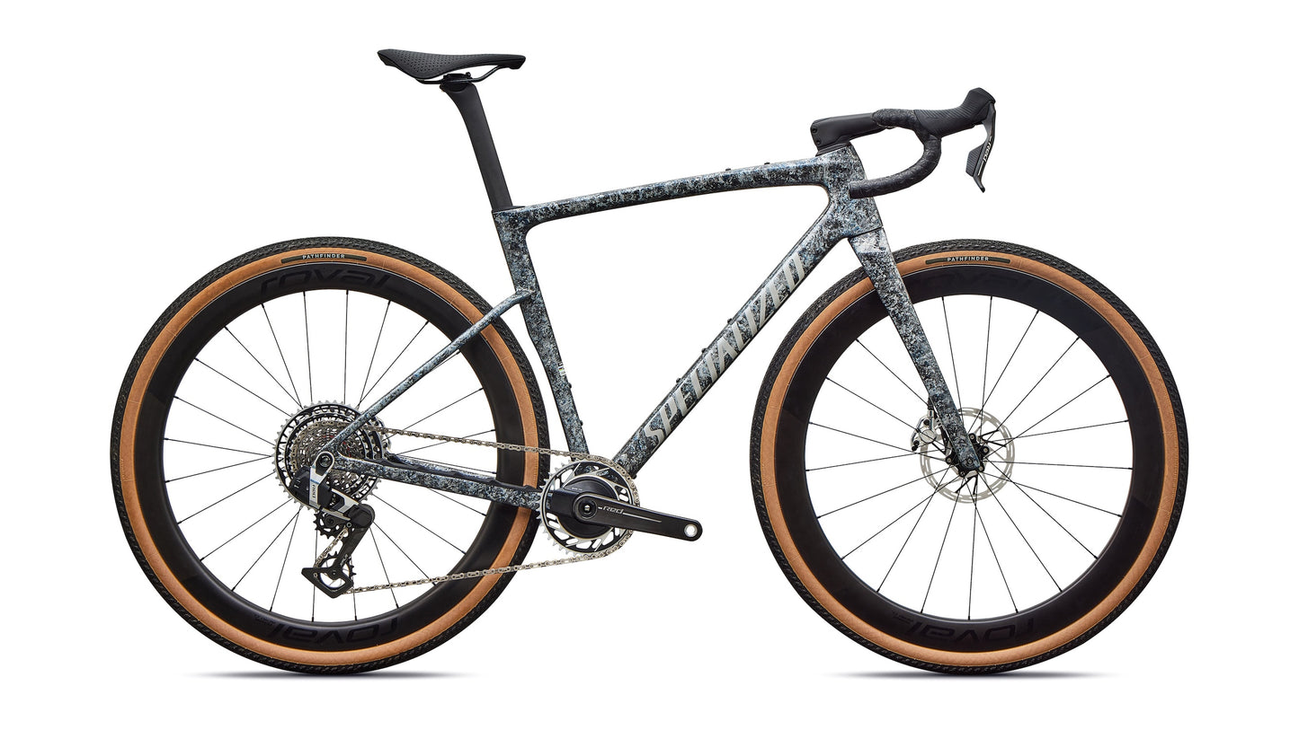 Specialized Crux 5 S-Level AXS Gravel Road Bike 61Cm Deep Marine Metallic/Dolomite Metallic