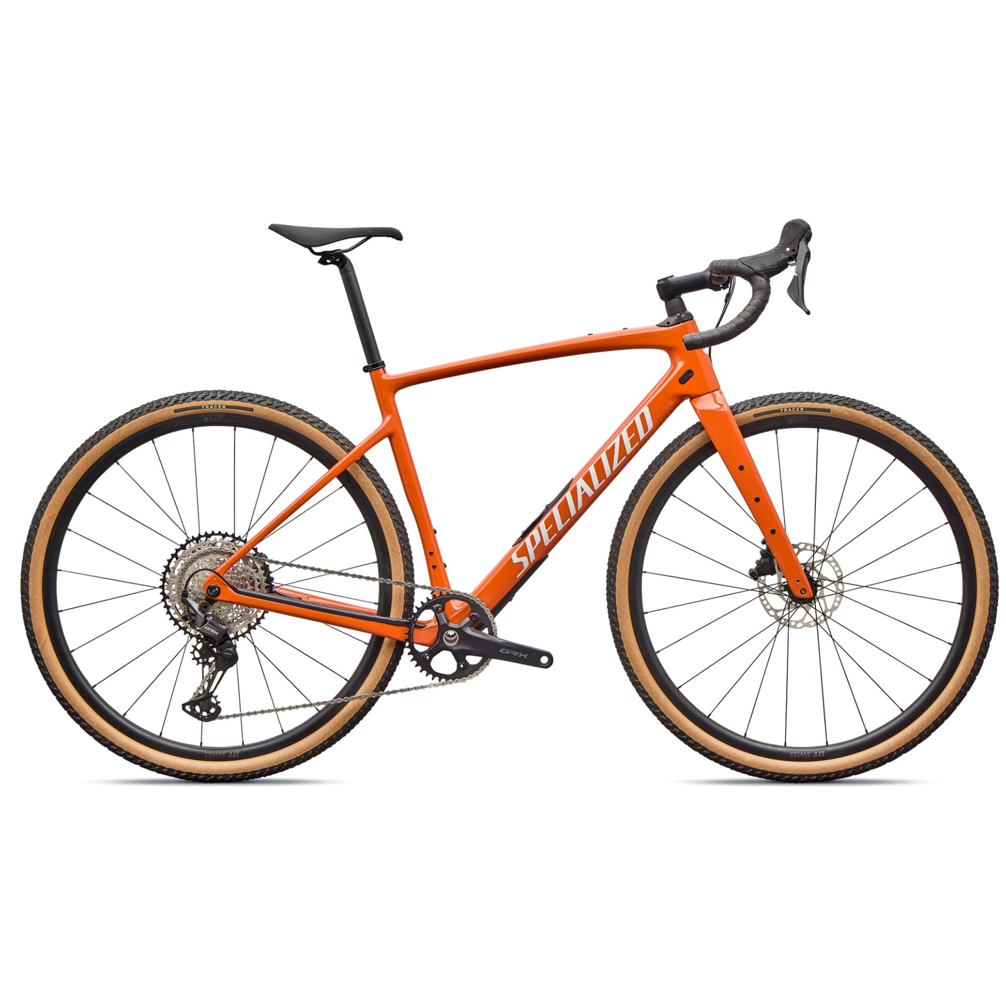 specialized 2026 diverge 4 sport carbon road bike-color-deep orange/dune white