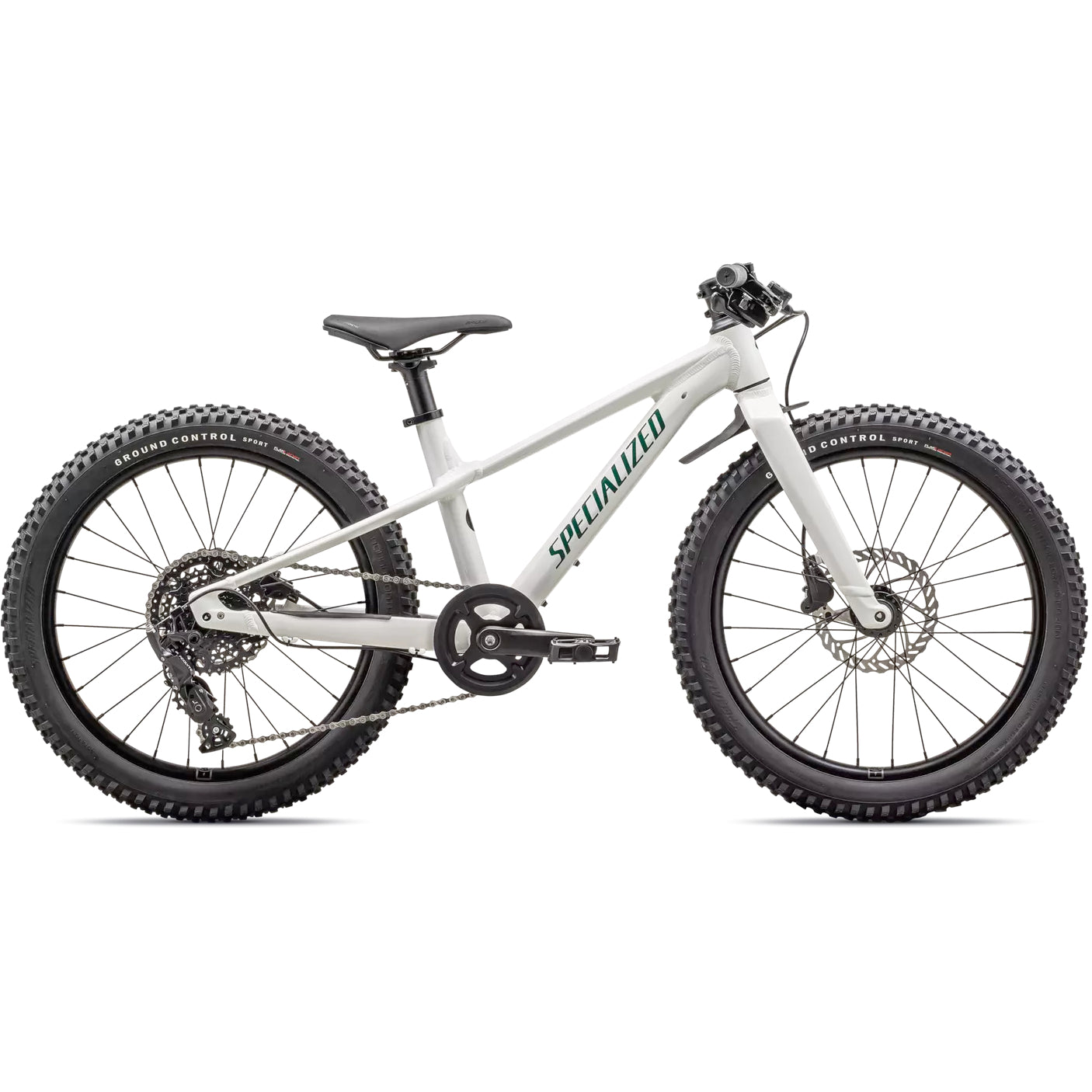 specialized 2024 riprock 20 kids’ bike-color-gloss dune white/pine green