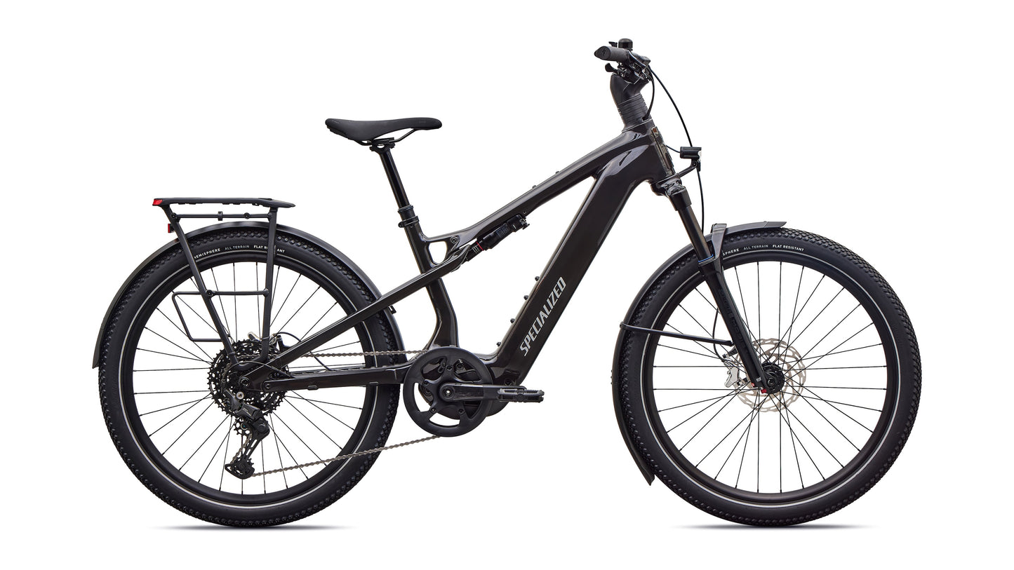 specialized turbo vado 3 x 4.0 full suspension electric bike-color-gloss obsidian / satin silver dust frost