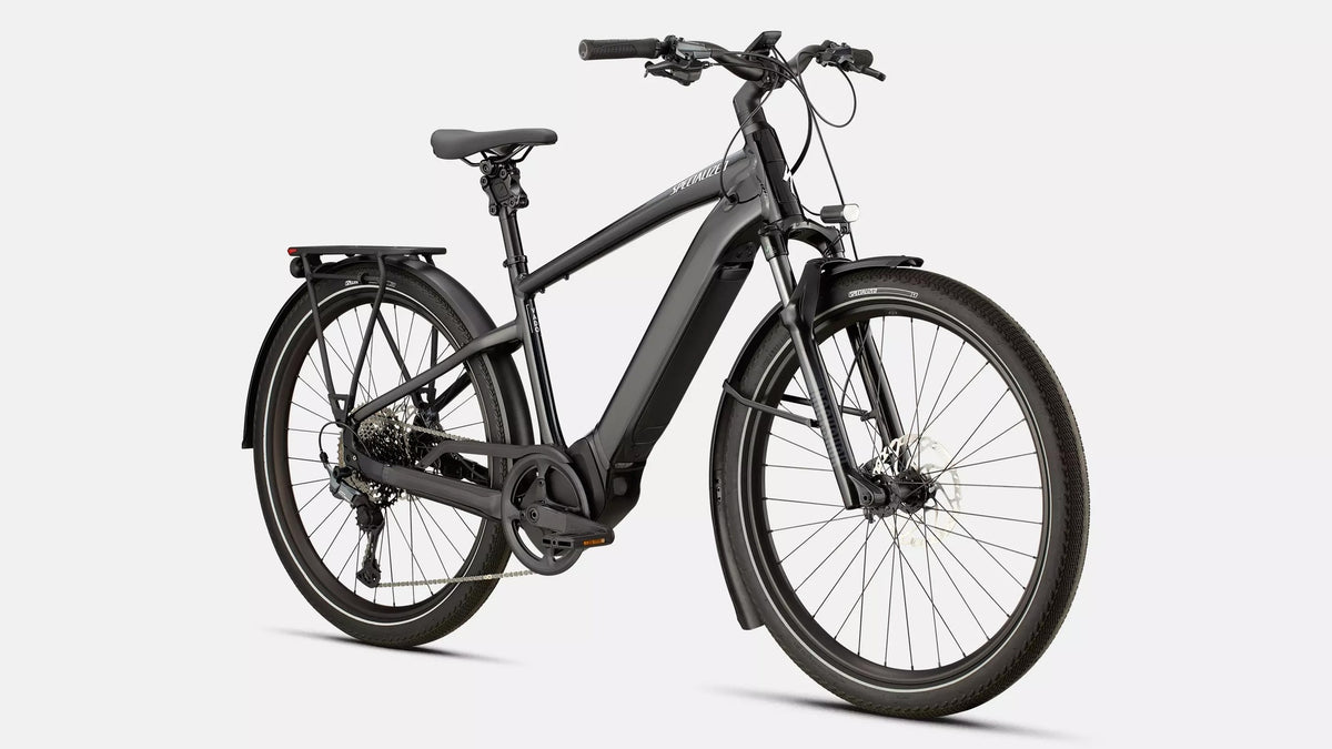 Specialized Turbo Vado 5.0 Electric Bike Xl Gloss Castblack / Satin Silver Reflective