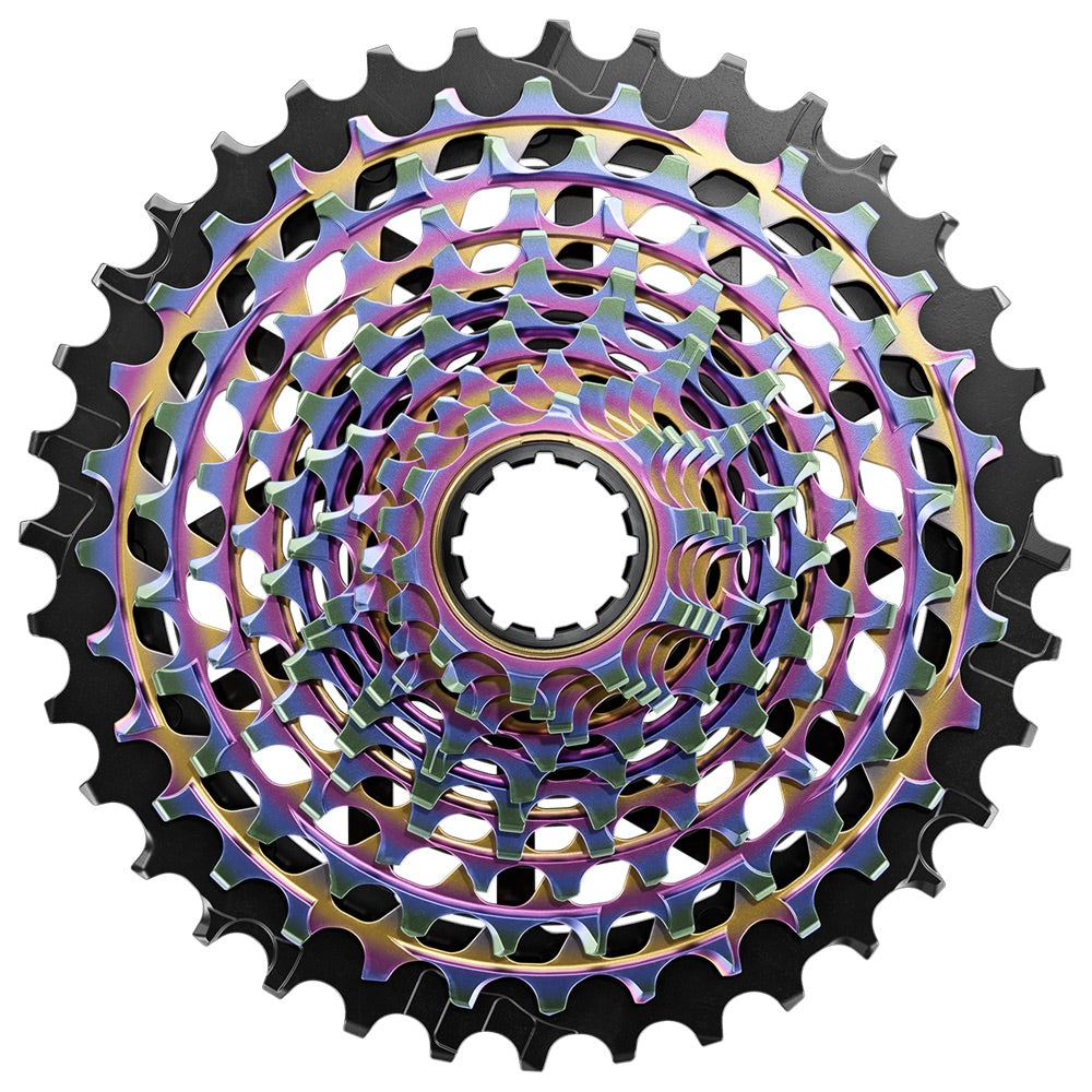 sram red axs xg-1290 12 speed cassette-color-rainbow
