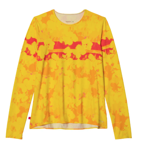 Terry Soleil Flow Long Sleeve Bike Top Xl Gold Shimmer