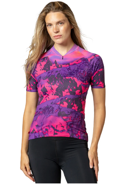 Terry Soleil Short Sleeve Bike Jersey Xl Beartooth Fuchsia