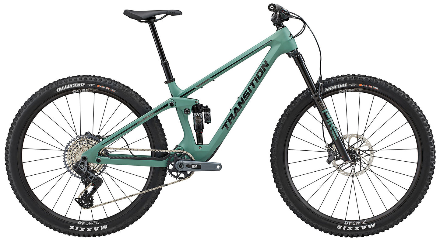 transition 2025 smuggler carbon gx axs full suspension mountain bike-color-juniper